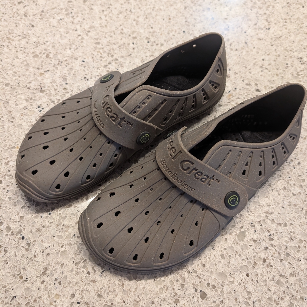 Brown/Grey Slip-On Shoes